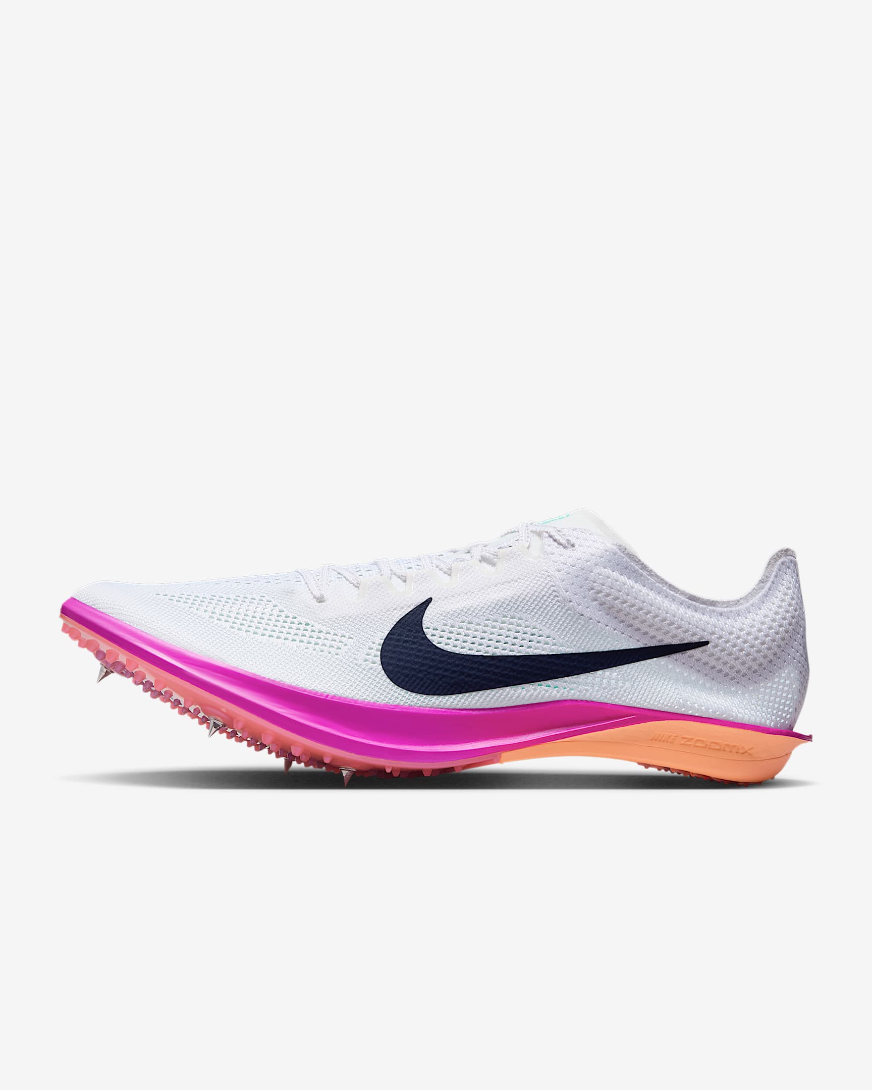 Nike Dragonfly 2 Track & Field Langstrecken-Spikes – Weiß/Hyper Turquoise/Fire Pink/Obsidian