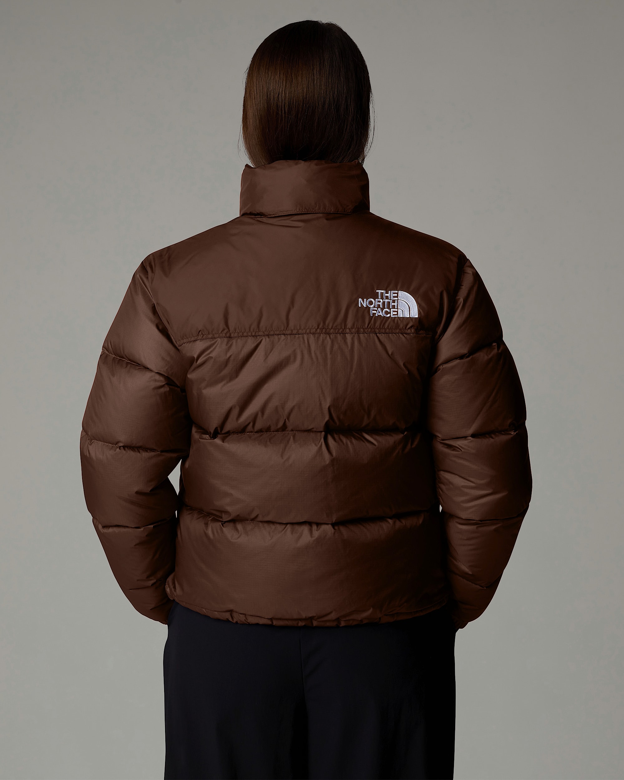 1996 Retro Nuptse Jacke für Damen – Smokey Brown