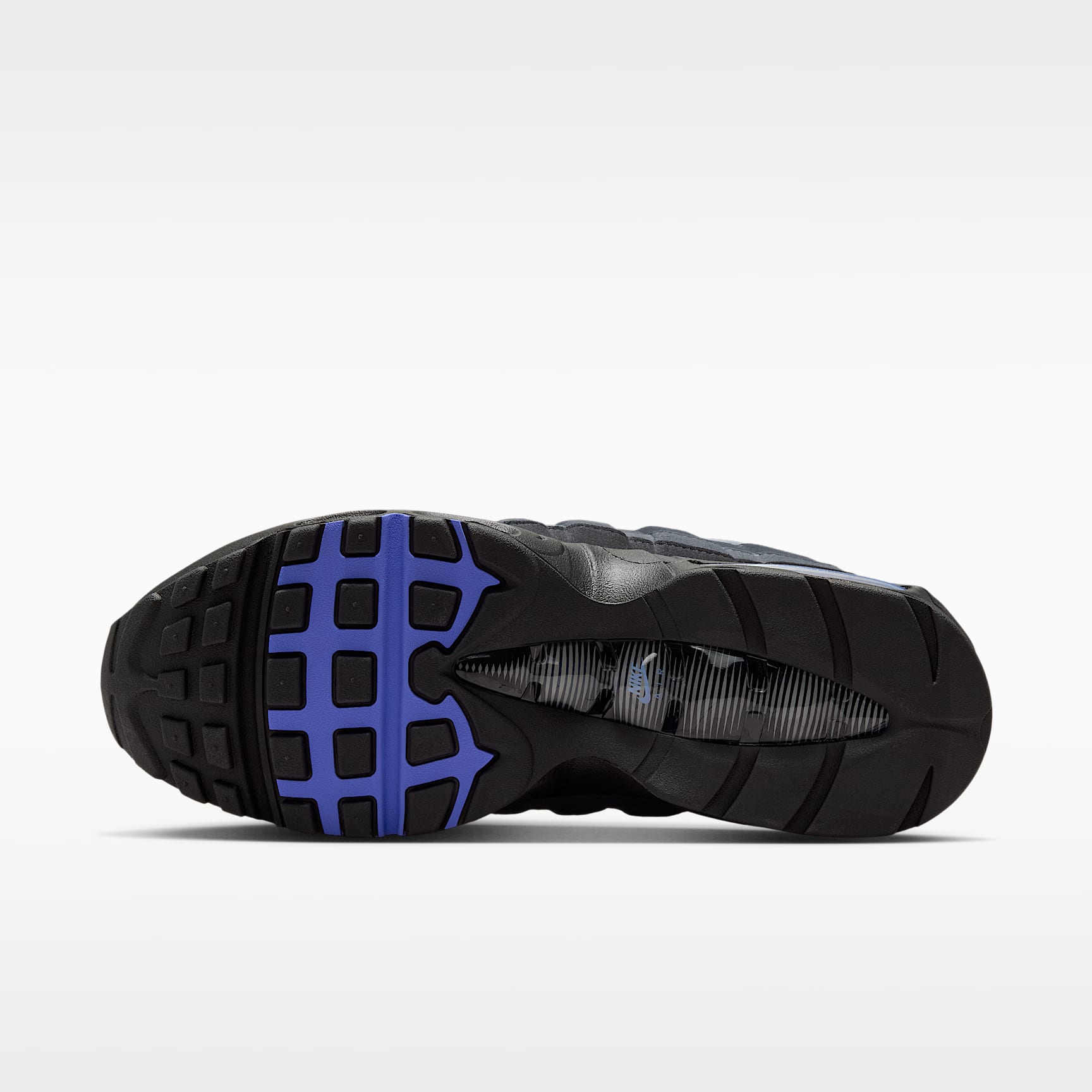 Nike Air Max 95 Big Bubble "OG" Schuh (Herren) – Schwarz/Anthracite/Dark Smoke Grey/Sapphire