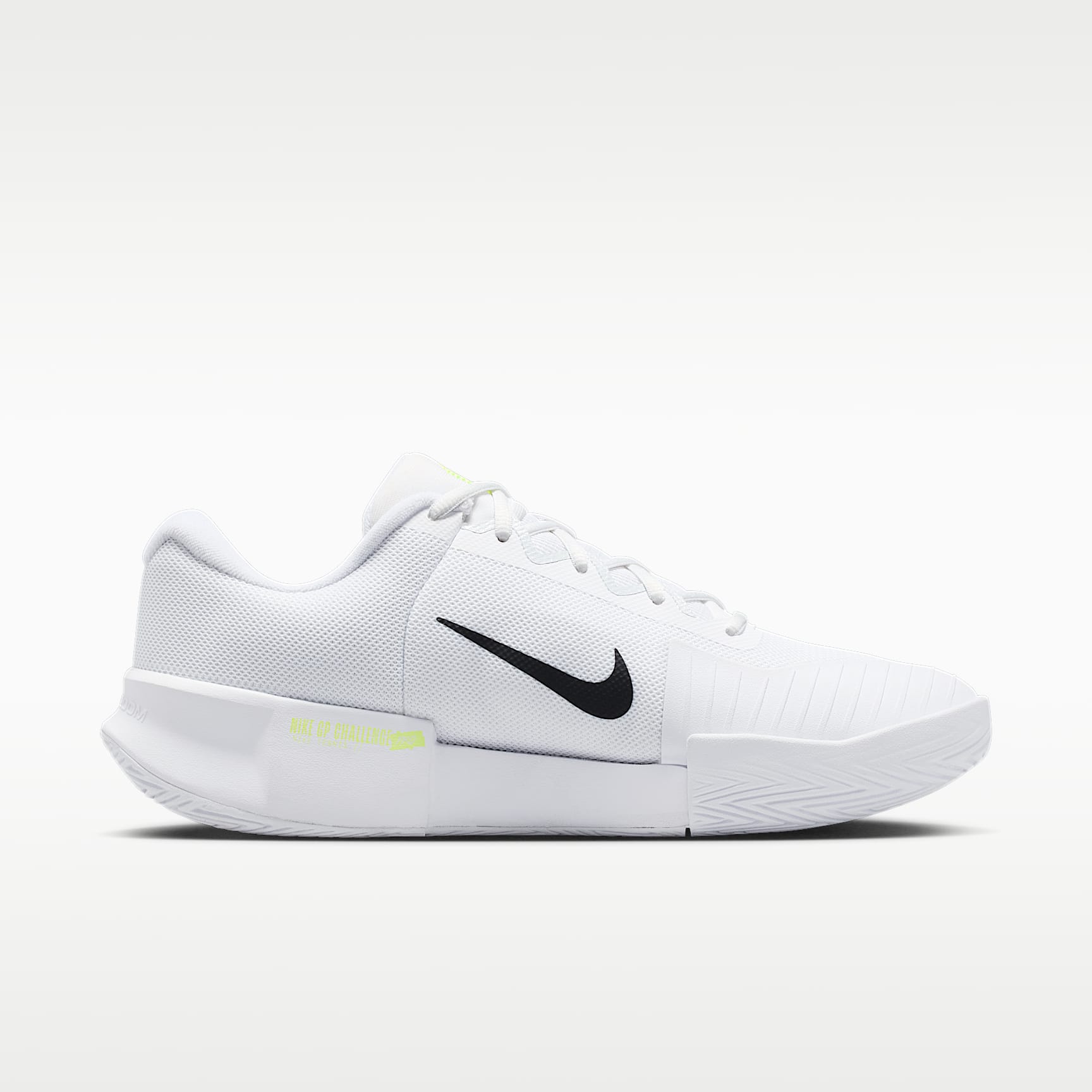 Nike GP Challenge Pro Herren-Tennisschuh für Hartplätze – Weiß/Pure Platinum/Volt/Schwarz
