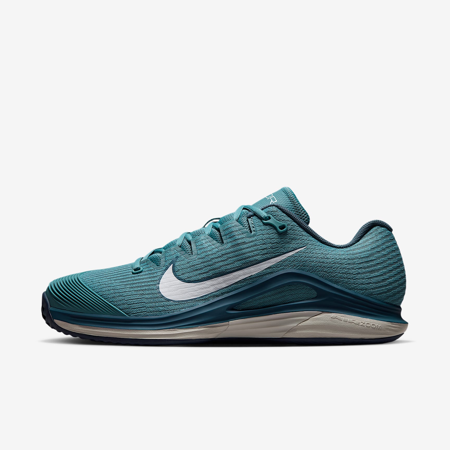 Nike Vapor 12 Clay Court Tennisschuh (Herren) – Smokey Blue/Light Bone/New Slate/Weiß