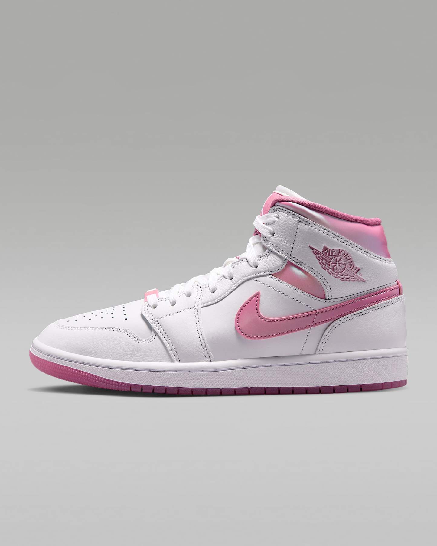 Air Jordan 1 Mid SE Schuh (Damen) – Weiß/Desert Berry