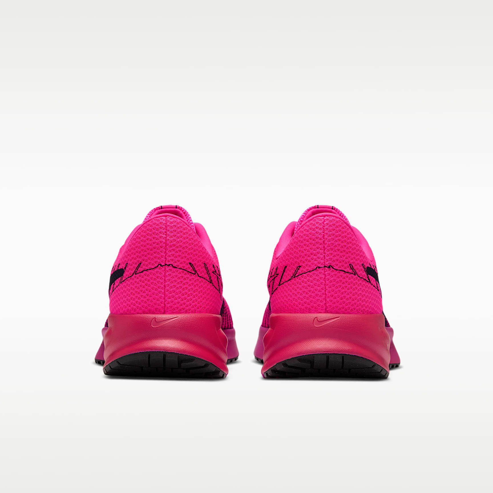 Nike Run Defy Straßenlaufschuh (Damen) – Hyper Pink/Fuchsia Blast/Laser Crimson/Schwarz