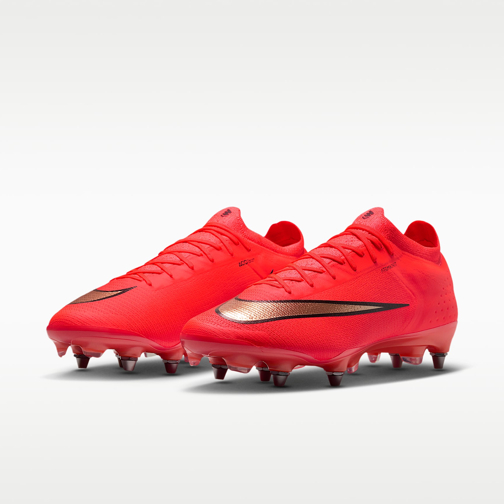 Nike Mercurial Vapor 17 Elite Low-Top-Fußballschuh für weichen Rasen – Bright Crimson/Blur