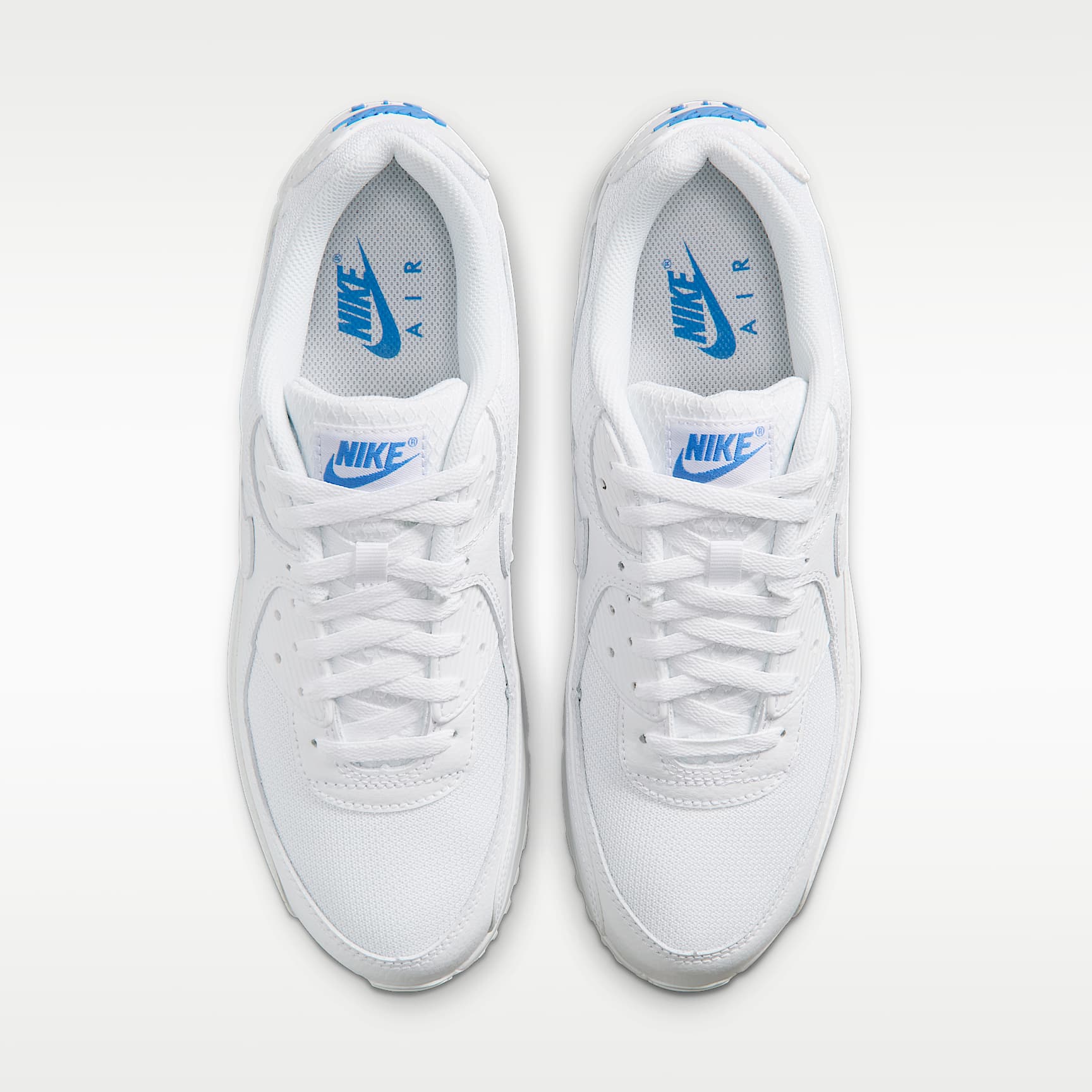 Nike Air Max 90 Herrenschuh – Weiß/Blue Crystal/Weiß