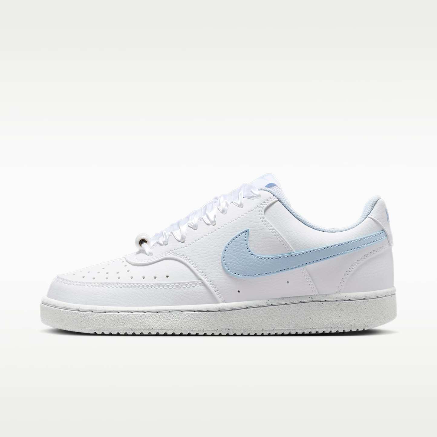 Nike Court Vision Low Schuh (Damen) – Weiß/Hydrogen Blue