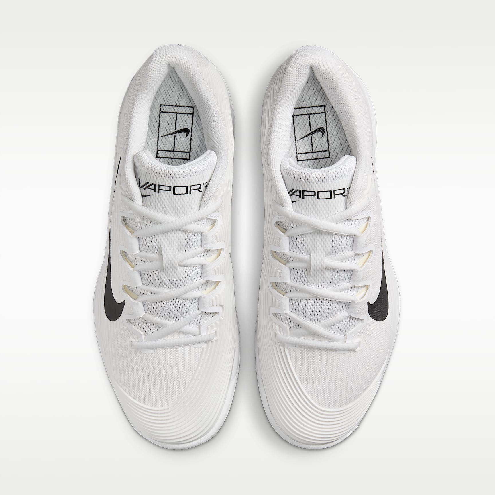 Nike Vapor 12 Tennisschuh für Hartplätze (Damen) – Weiß/Summit White/Schwarz