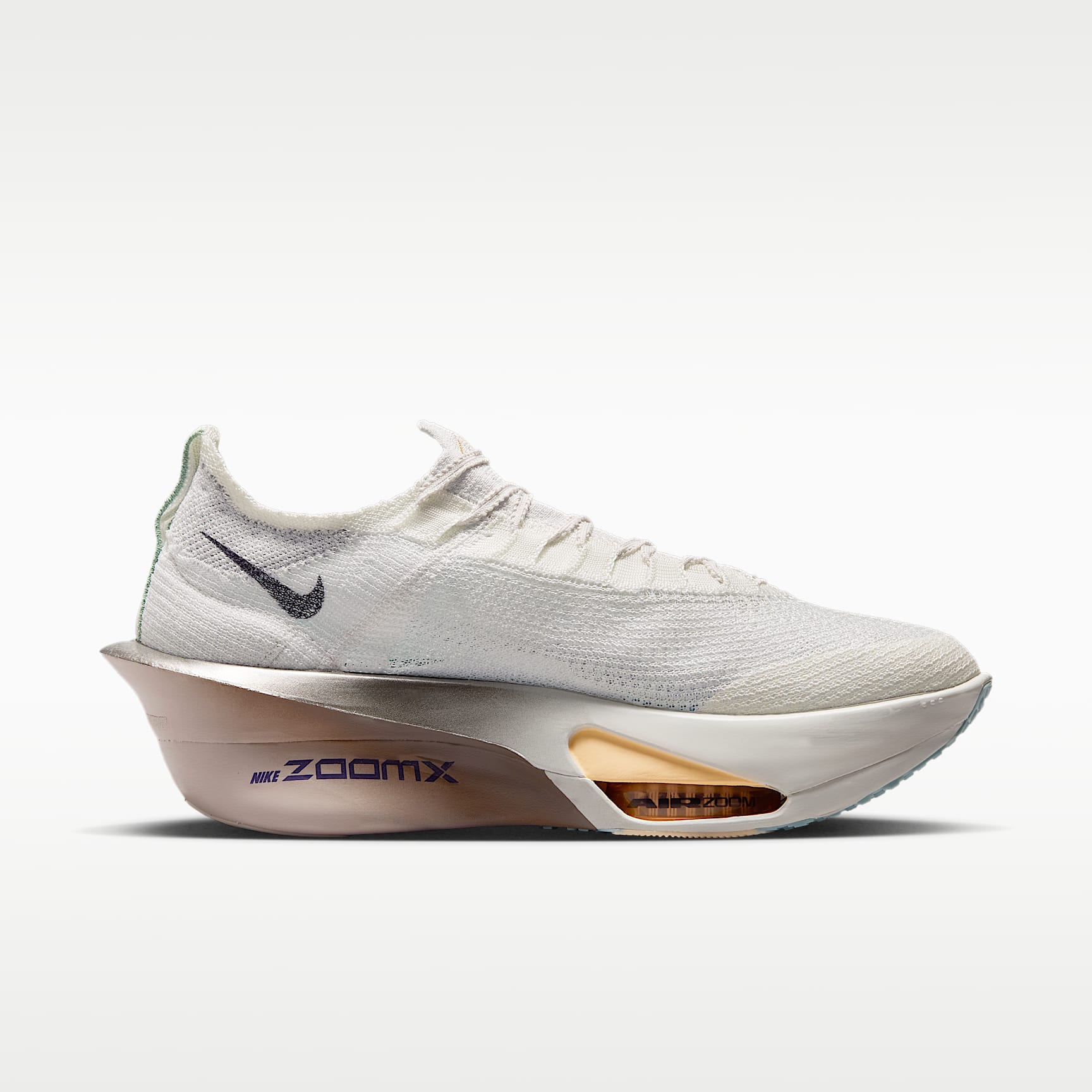 Nike Alphafly 3 Herren-Straßenlaufschuh für Wettkämpfe – Platinum Tint/Ocean Cube/Moon Particle/Purple Dynasty