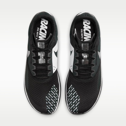 Nike Zoom Rival Waffle 6 Straßen- und Cross-Country-Laufschuhe für Wettkämpfe – Schwarz/Dark Smoke Grey/Weiß/Metallic Silver