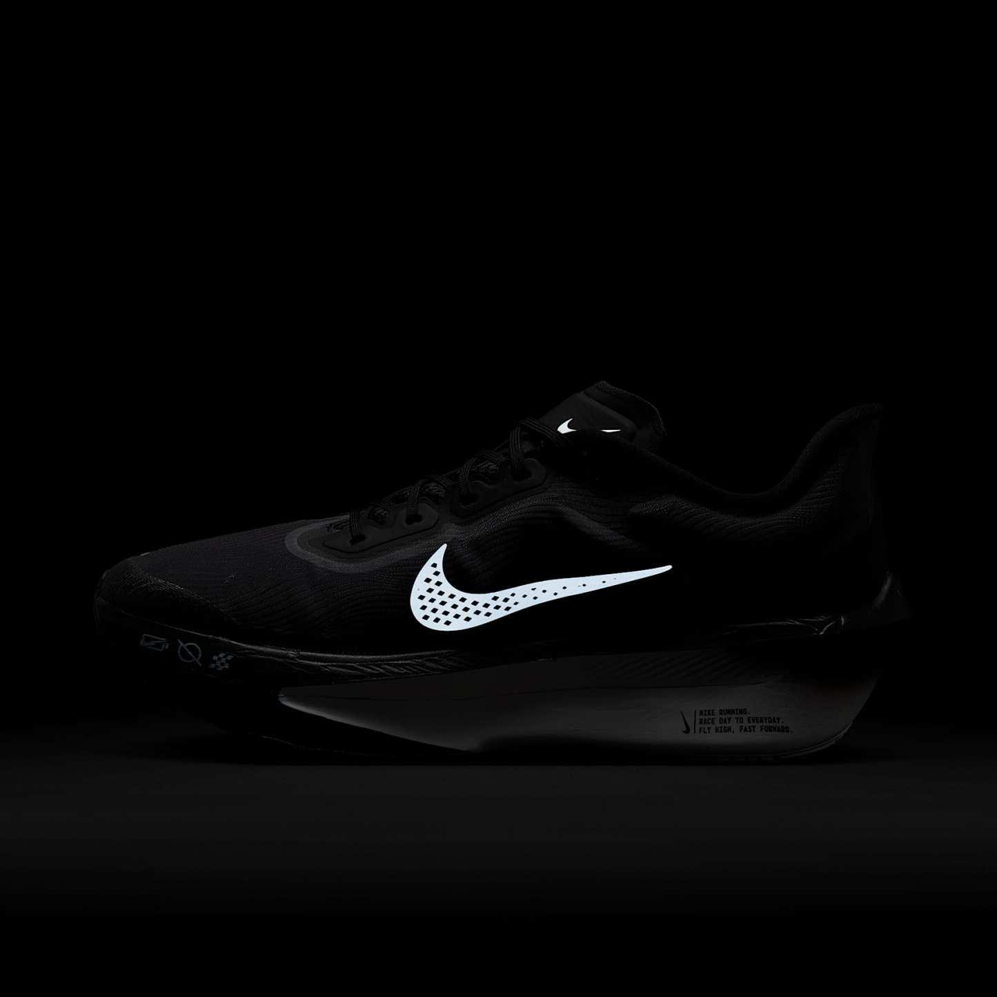 Nike Zoom Fly 6 Straßenlaufschuh für Wettkämpfe (Herren) – Schwarz/Light Smoke Grey/Weiß