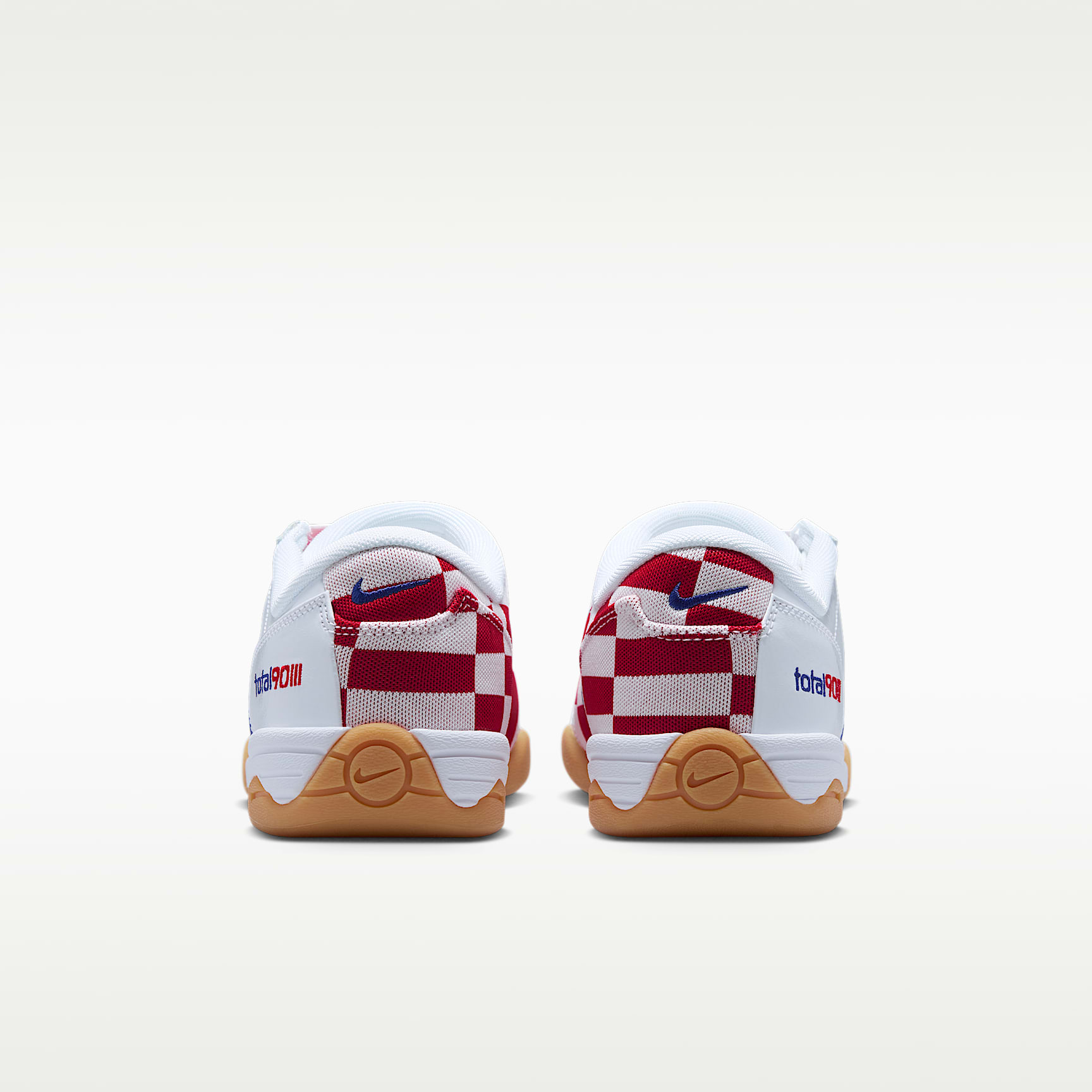 Nike Total 90 Checkered Herrenschuh – Weiß/University Red/Gum Yellow/Deep Royal Blue