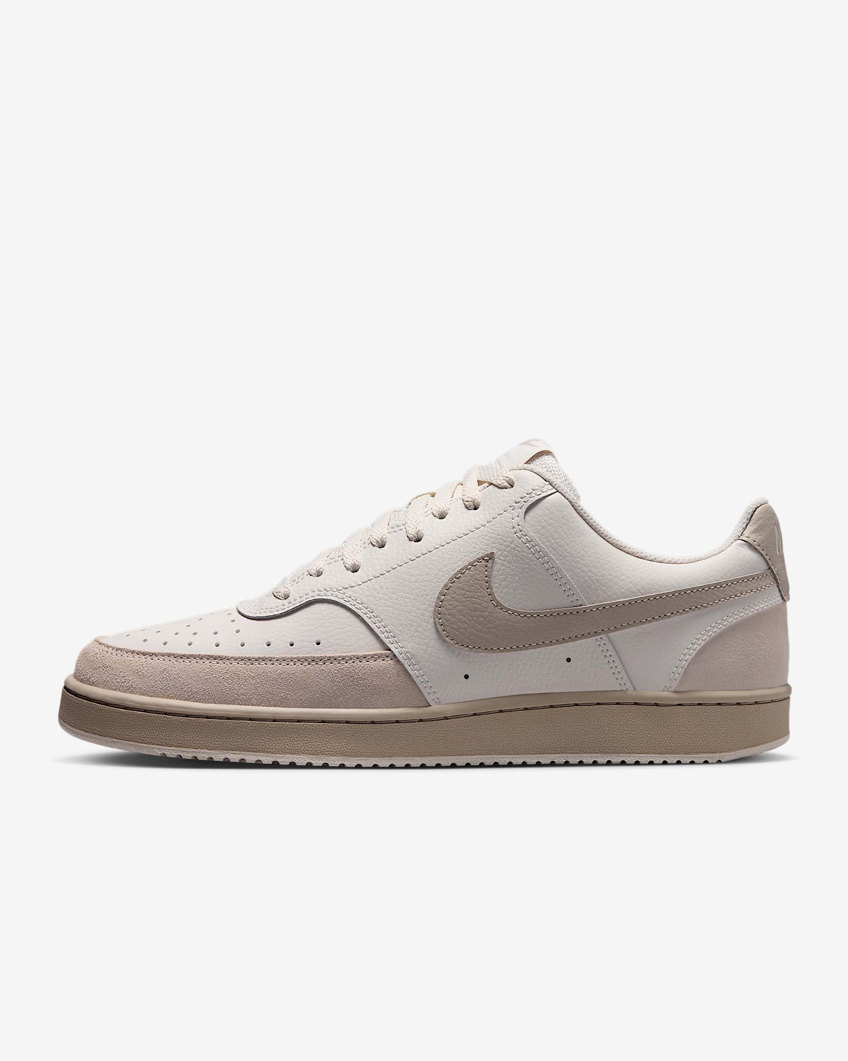 Nike Court Vision Low Suede Schuh (Herren) – Phantom/Cream II