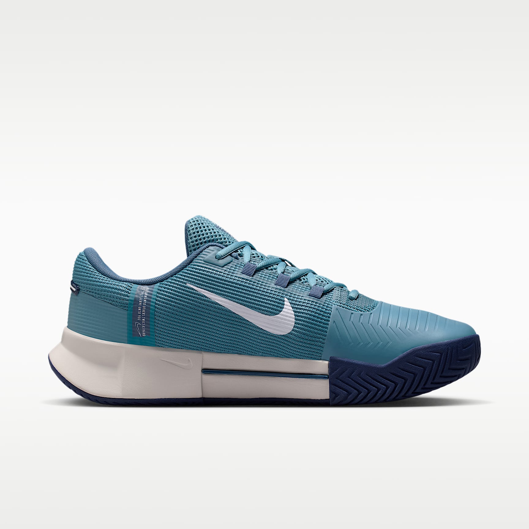Nike GP Challenge 1.5 Hartplatz-Tennisschuh (Herren) – Smokey Blue/Light Bone/New Slate/Weiß