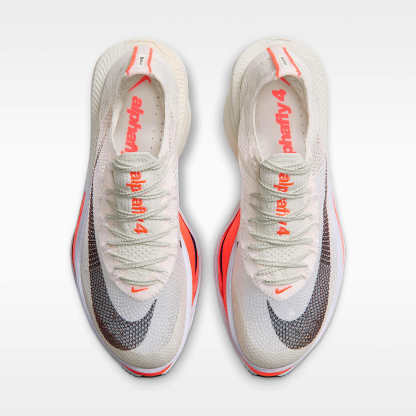 Nike Alphafly 4 Straßenlaufschuh für Wettkämpfe (Herren) – Sea Glass/Laser Crimson/Phantom/Burgundy Ash