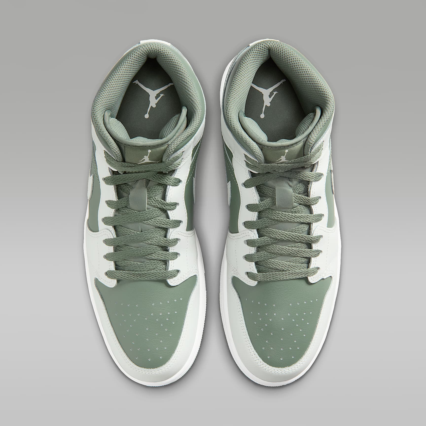 Air Jordan 1 Mid Herrenschuh – Summit White/Vintage Lichen