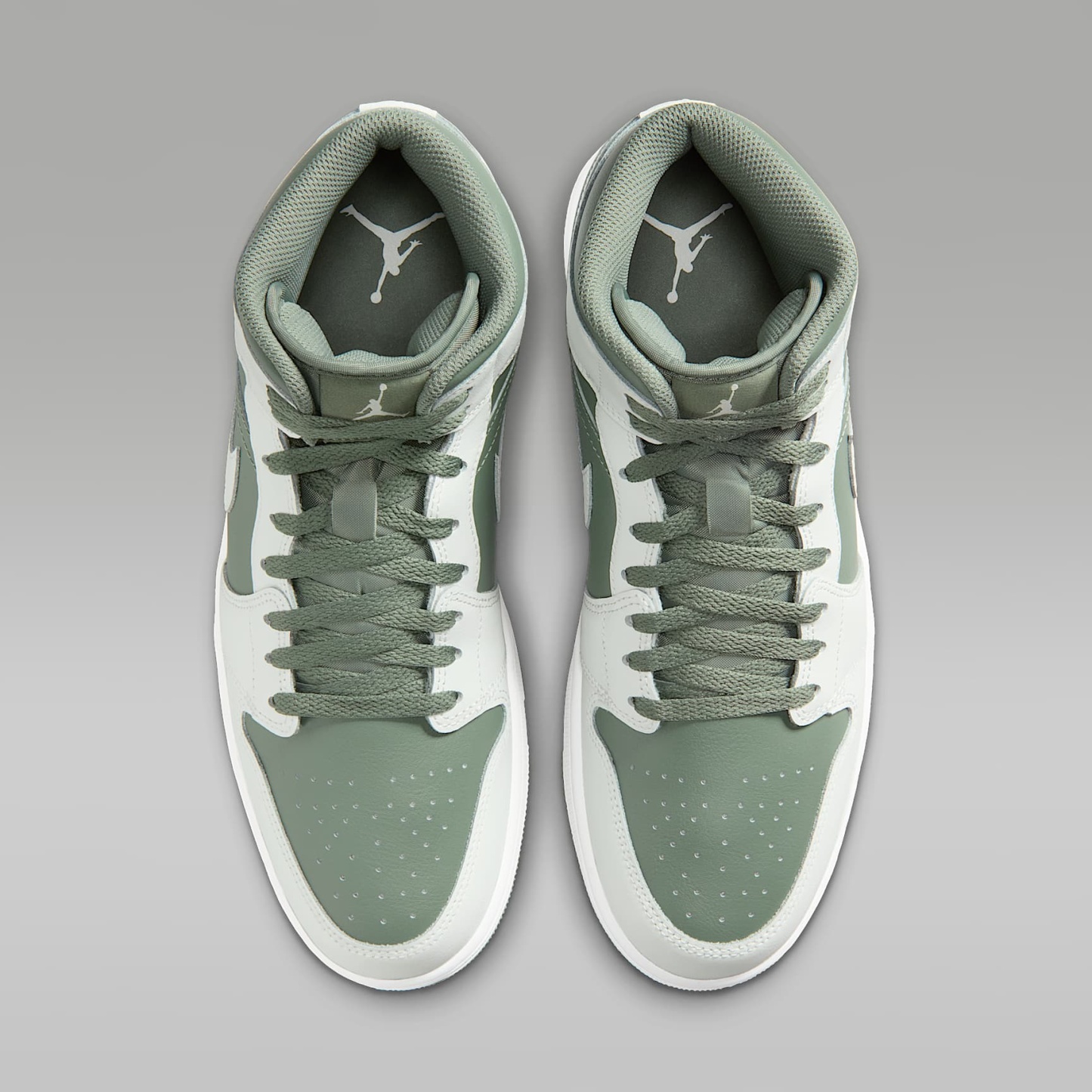 Air Jordan 1 Mid Herrenschuh – Summit White/Vintage Lichen