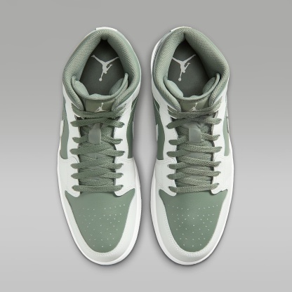 Air Jordan 1 Mid Herrenschuh – Summit White/Vintage Lichen