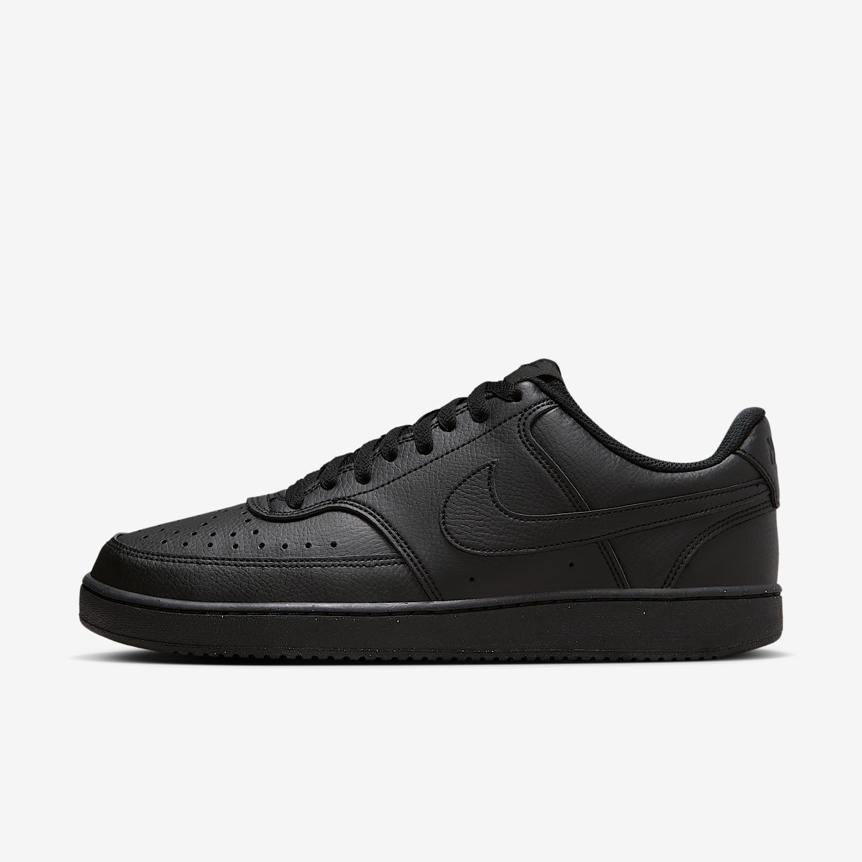 Nike Court Vision Low Next Nature Herrenschuh – Schwarz/Schwarz/Schwarz