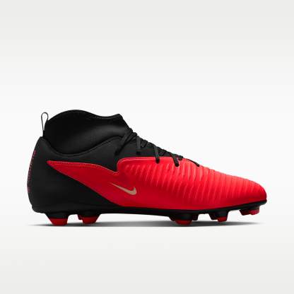 Nike Phantom 6 High Club Fußballschuh für verschiedene Böden – Bright Crimson/Schwarz/Blur