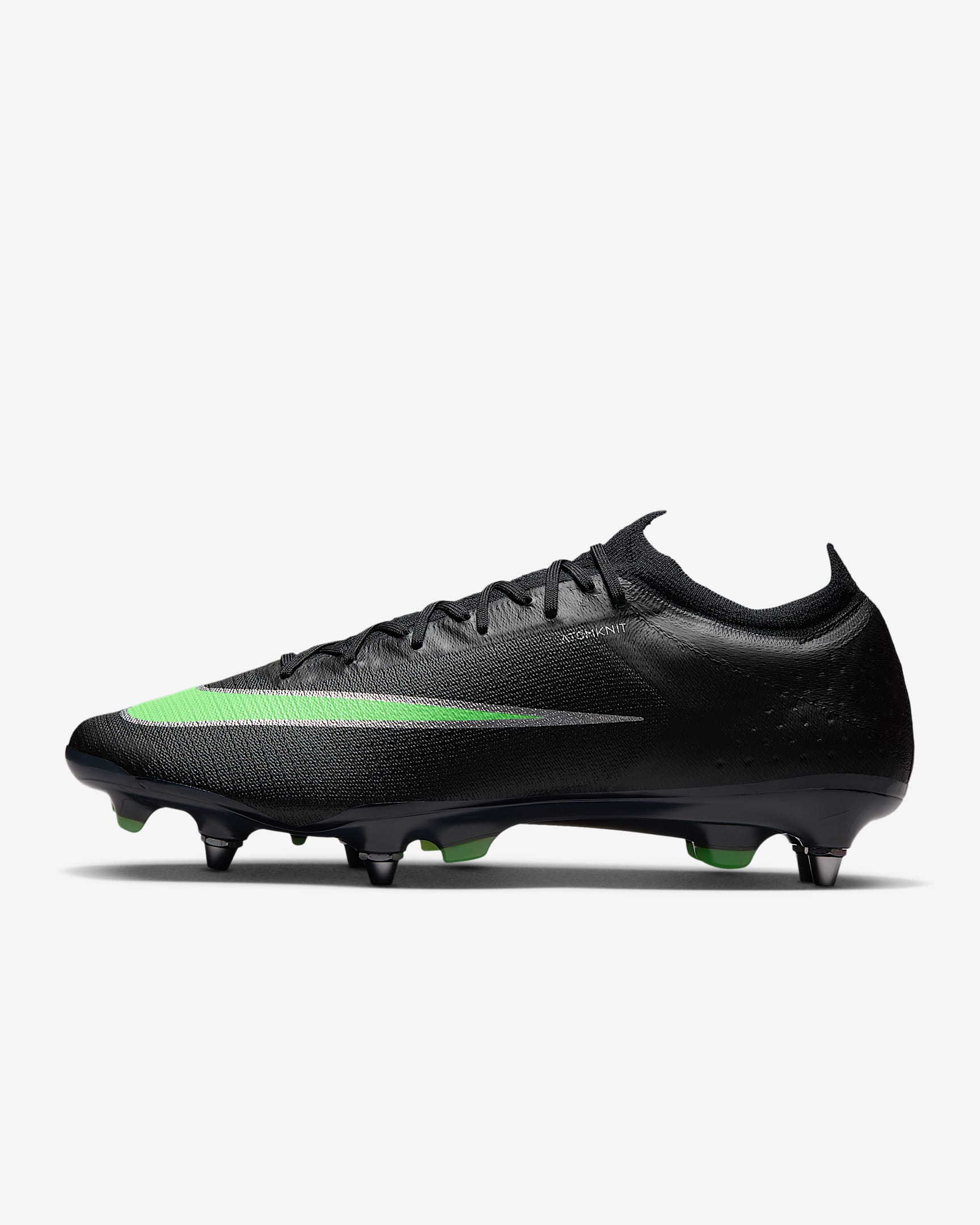Nike Mercurial Vapor 17 Elite Low-Top-Fußballschuh für weichen Rasen – Schwarz/Schwarz/Illusion Green