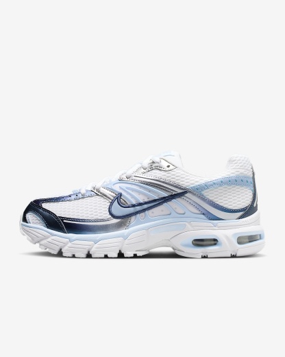 Nike Air Max Moto 2K Schuh (Damen) – Weiß/Metallic Silver/Midnight Navy/Hydrogen Blue