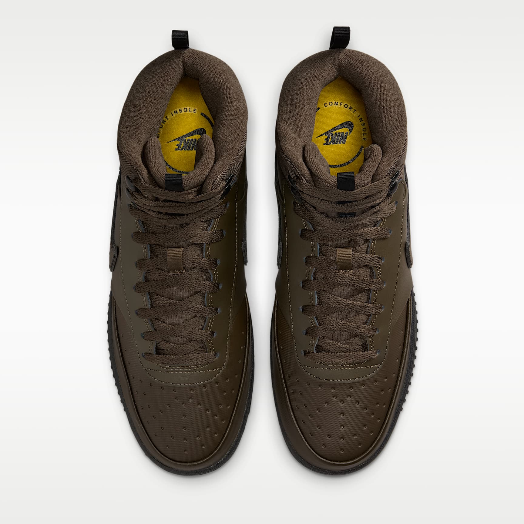 Nike Court Vision Mid winterfester Schuh (Herren) – Dark Hazel/Schwarz/Saffron Quartz/Dark Hazel