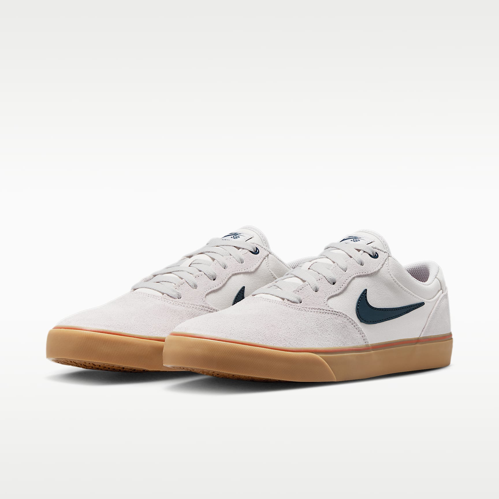 Nike SB Chron 2 Skateboardschuh – Vast Grey/Dark Russet/Gum Light Brown/Armory Navy