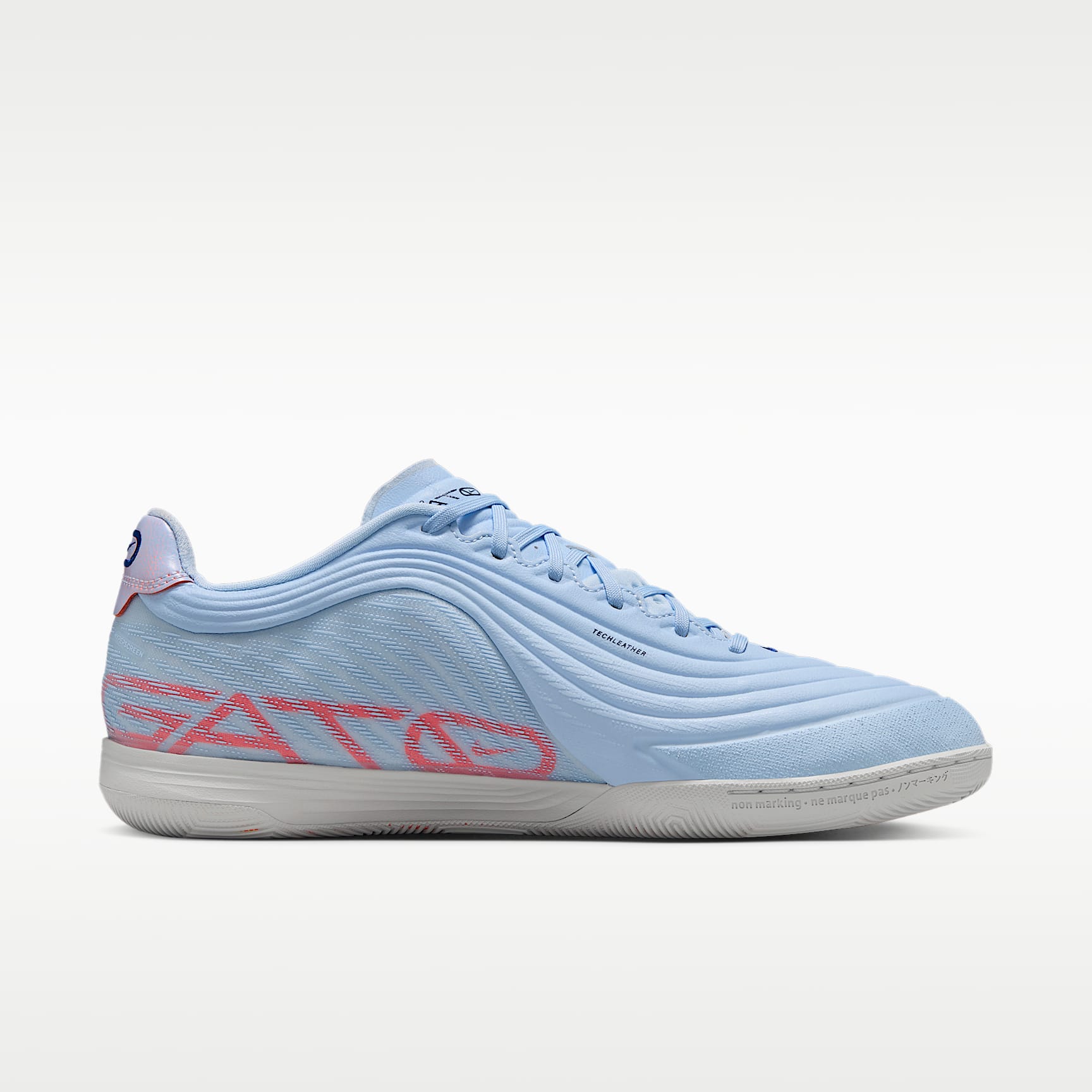 Nike Tiempo Reactgato Low Top Fußballschuh für Hallen- und Hartplätze – Hydrogen Blue/Coconut Milk