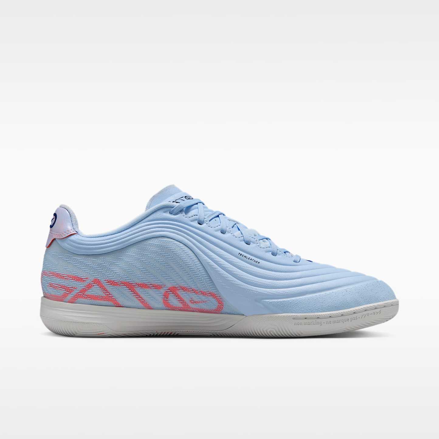 Nike Tiempo Reactgato Low Top Fußballschuh für Hallen- und Hartplätze – Hydrogen Blue/Coconut Milk
