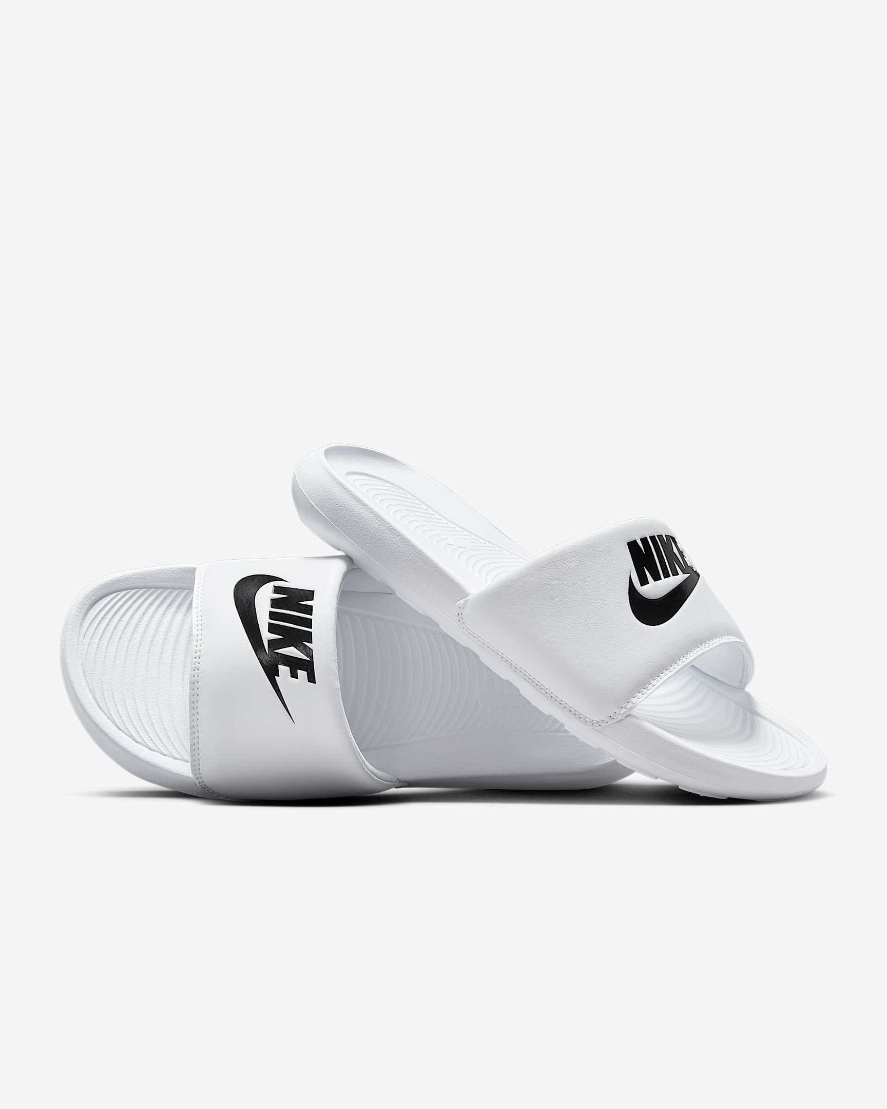 Nike Victori One Damen-Badeslipper – Weiß/Weiß/Schwarz