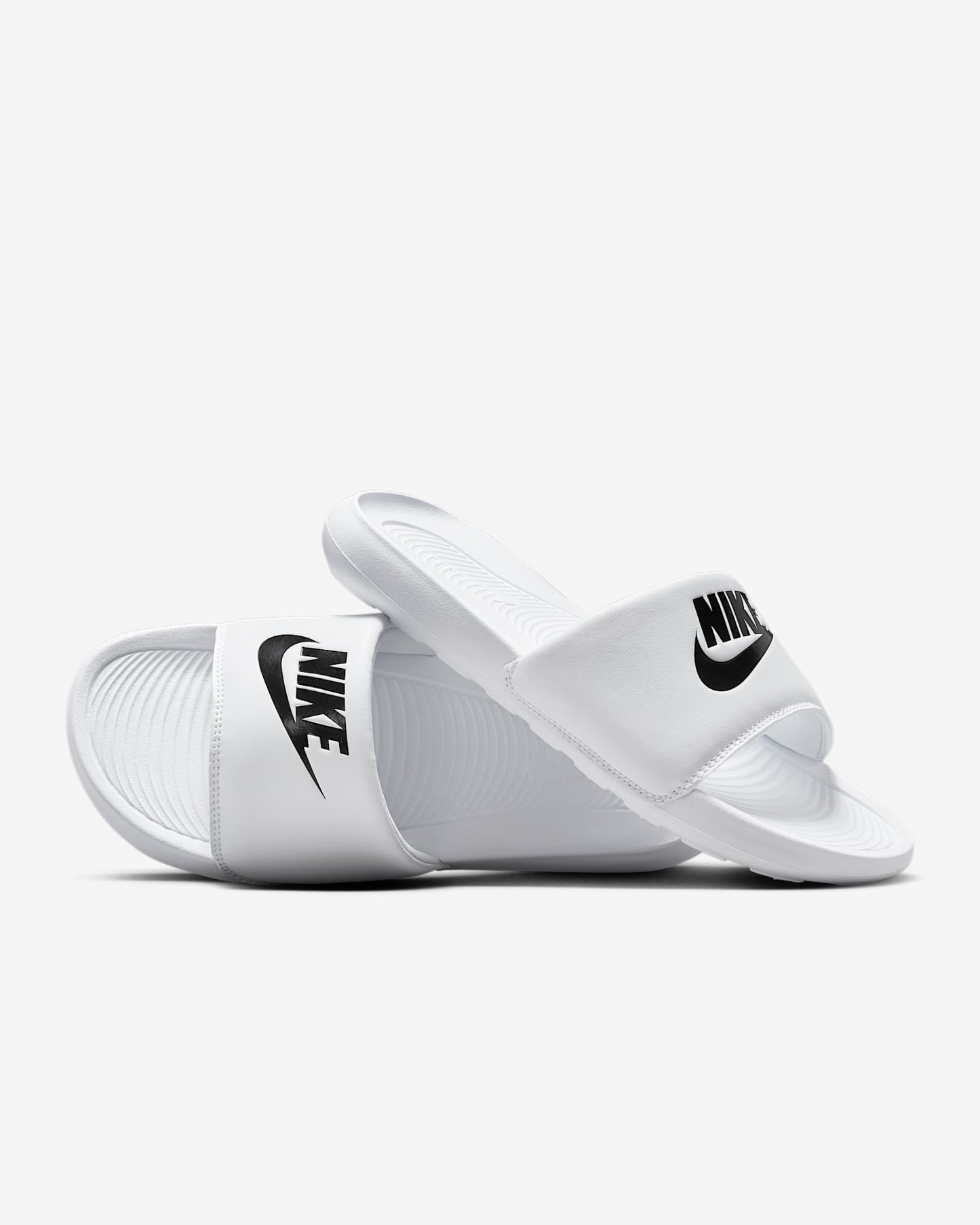 Nike Victori One Damen-Badeslipper – Weiß/Weiß/Schwarz