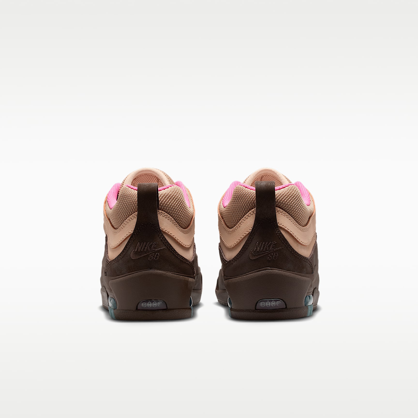 Nike Air Max Ishod Skateboardschuh – Hemp/Pinksicle/University Gold/Baroque Brown