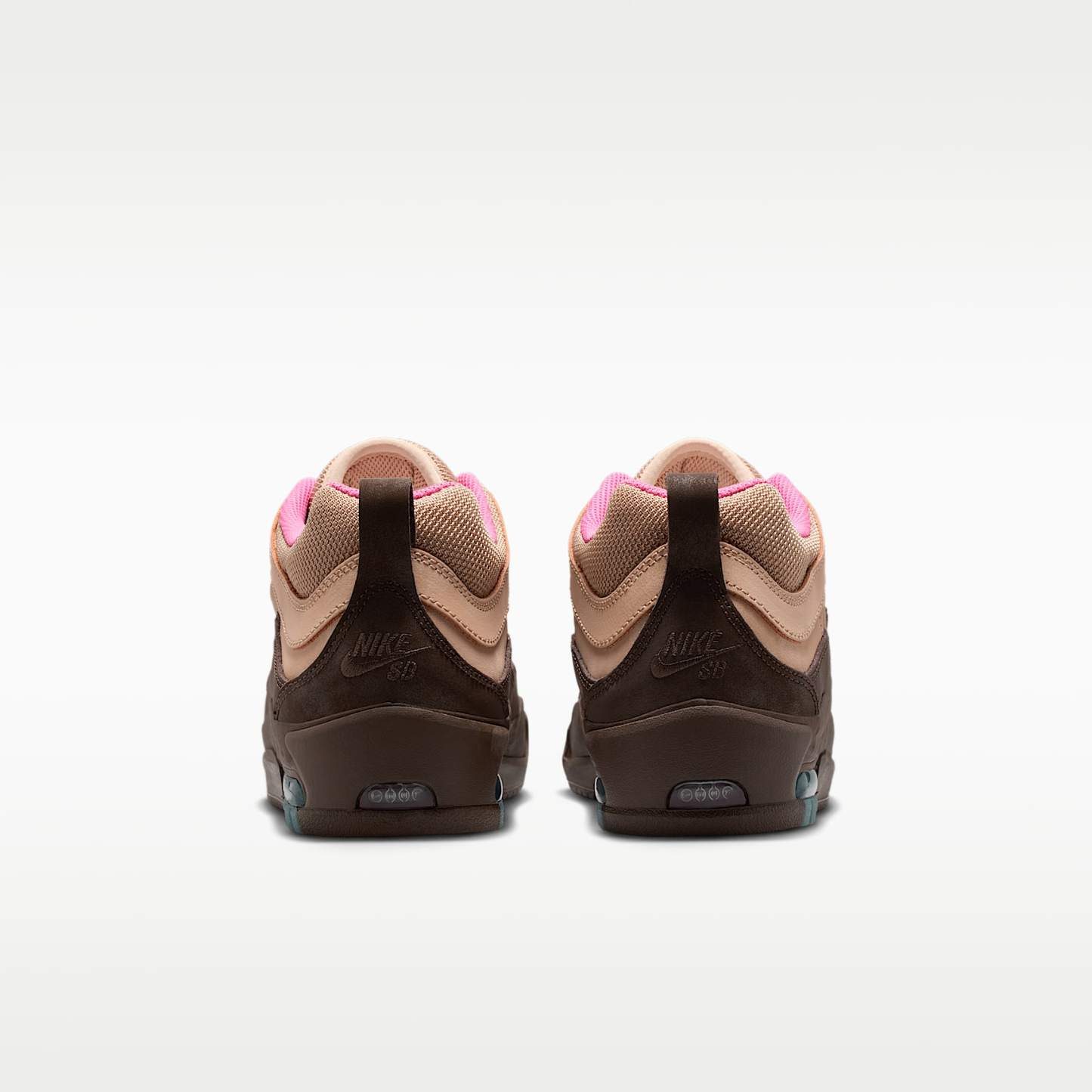Nike Air Max Ishod Skateboardschuh – Hemp/Pinksicle/University Gold/Baroque Brown