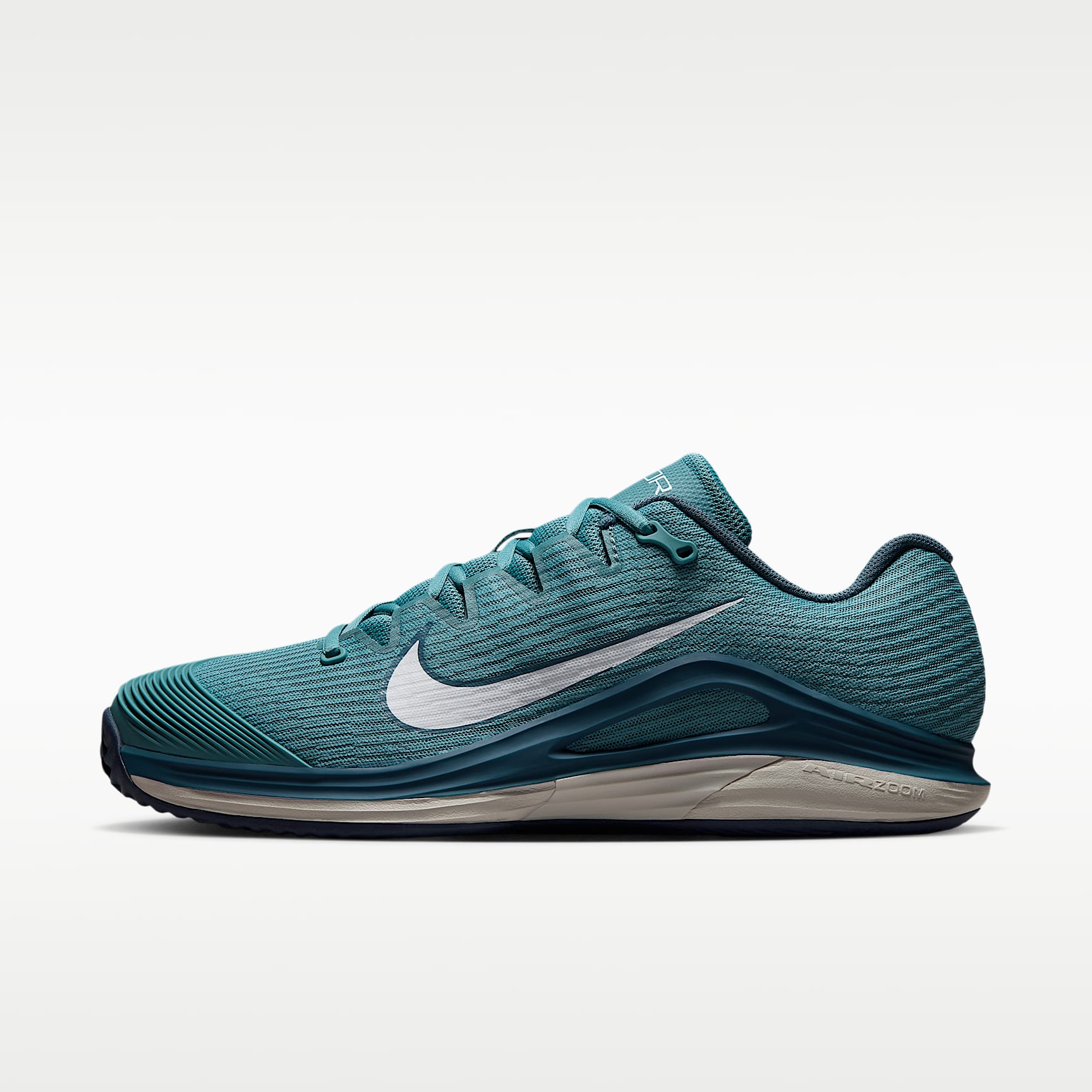 Nike Vapor 12 Clay Court Tennisschuh (Herren) – Smokey Blue/Light Bone/New Slate/Weiß