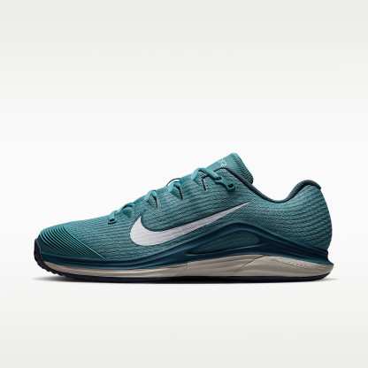 Nike Vapor 12 Clay Court Tennisschuh (Herren) – Smokey Blue/Light Bone/New Slate/Weiß