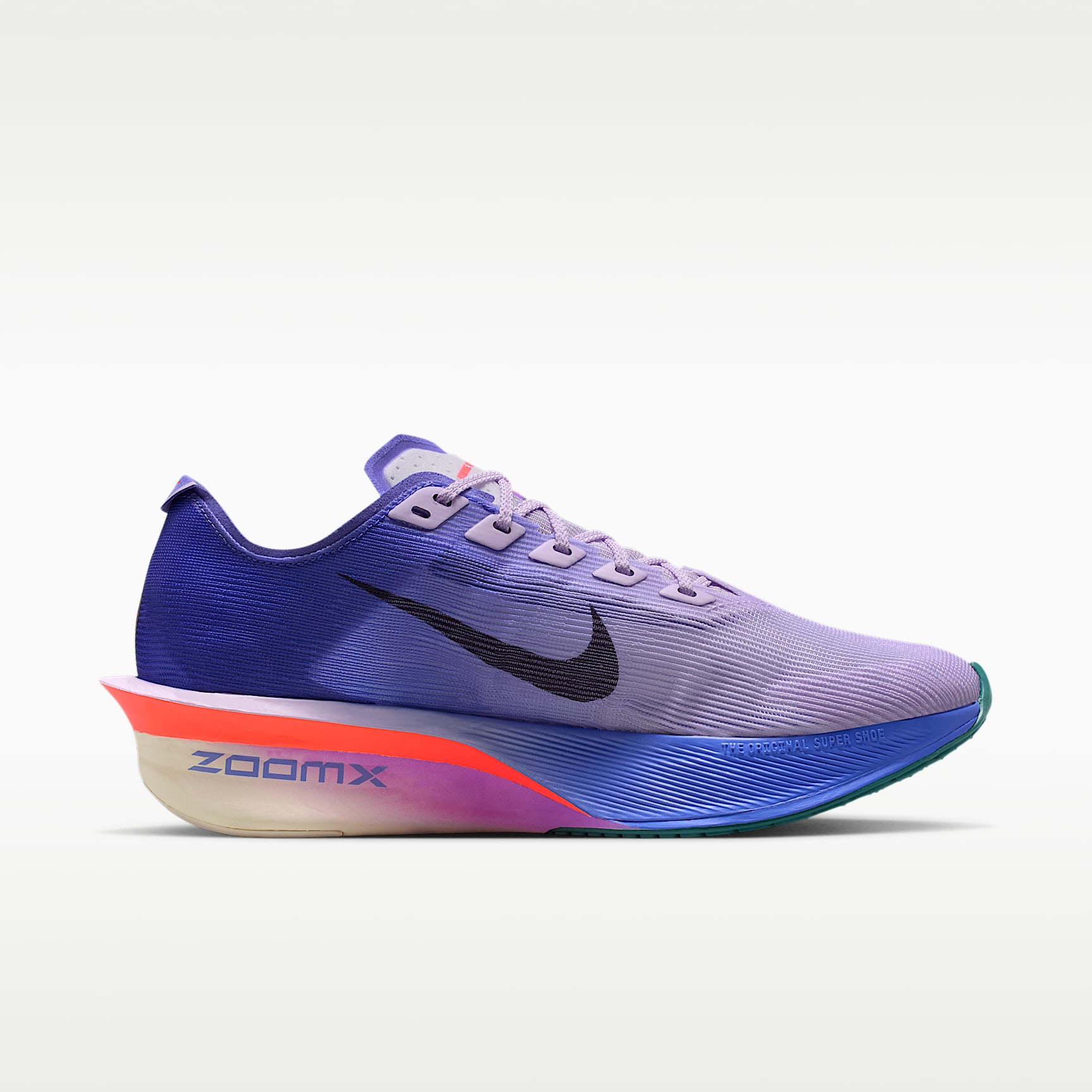 Nike Vaporfly 4 Straßenlaufschuh für Wettkämpfe (Damen) – Violet Mist/Persian Violet/Hot Lava/Purple Dynasty
