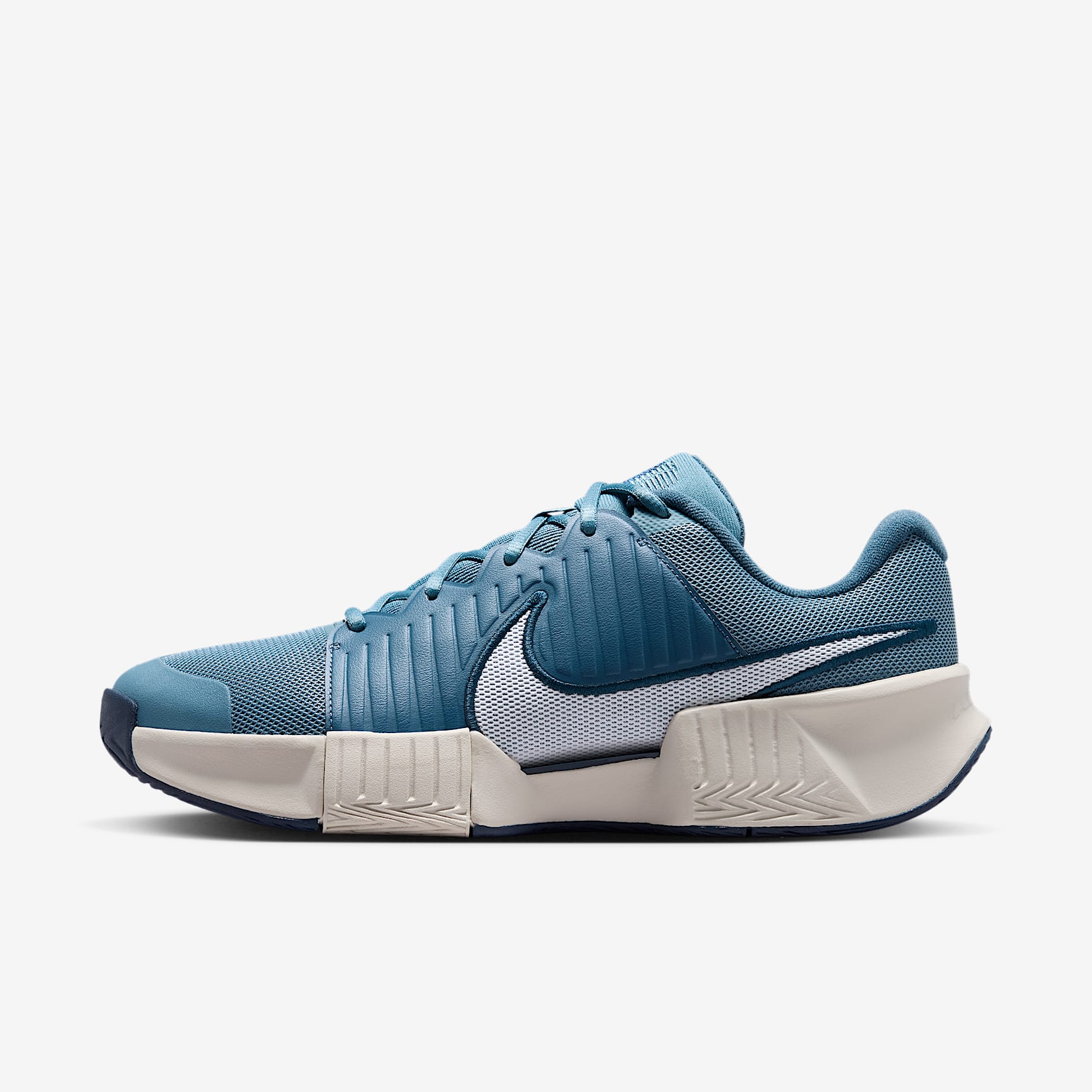Nike GP Challenge Pro Herren-Tennisschuh für Hartplätze – Smokey Blue/Light Bone/New Slate/Weiß