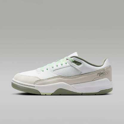 Jordan Flight Court Schuh (Herren) – Weiß/Swan/Jade Stone/Vintage Lichen