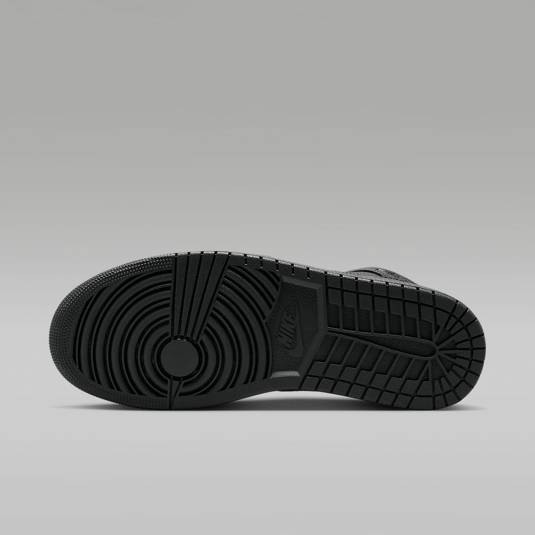 Air Jordan 1 Mid Schuh (Herren) – Schwarz/Schwarz/Schwarz