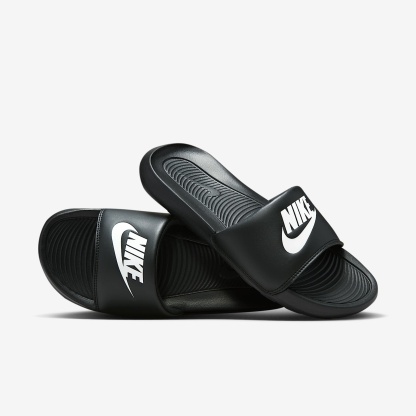 Nike Victori One Damen-Badeslipper – Schwarz/Schwarz/Weiß
