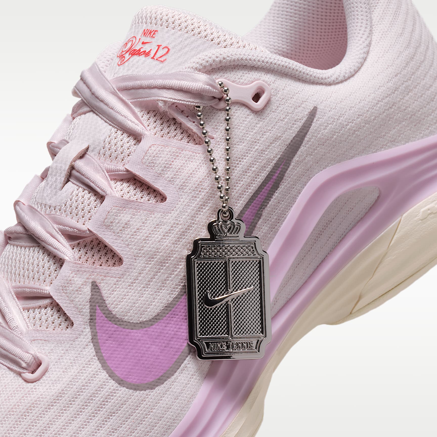 Nike Vapor 12 Tennisschuh für Hartplätze (Damen) – Pearl Pink/Pink Foam/Chalk/Light Magenta