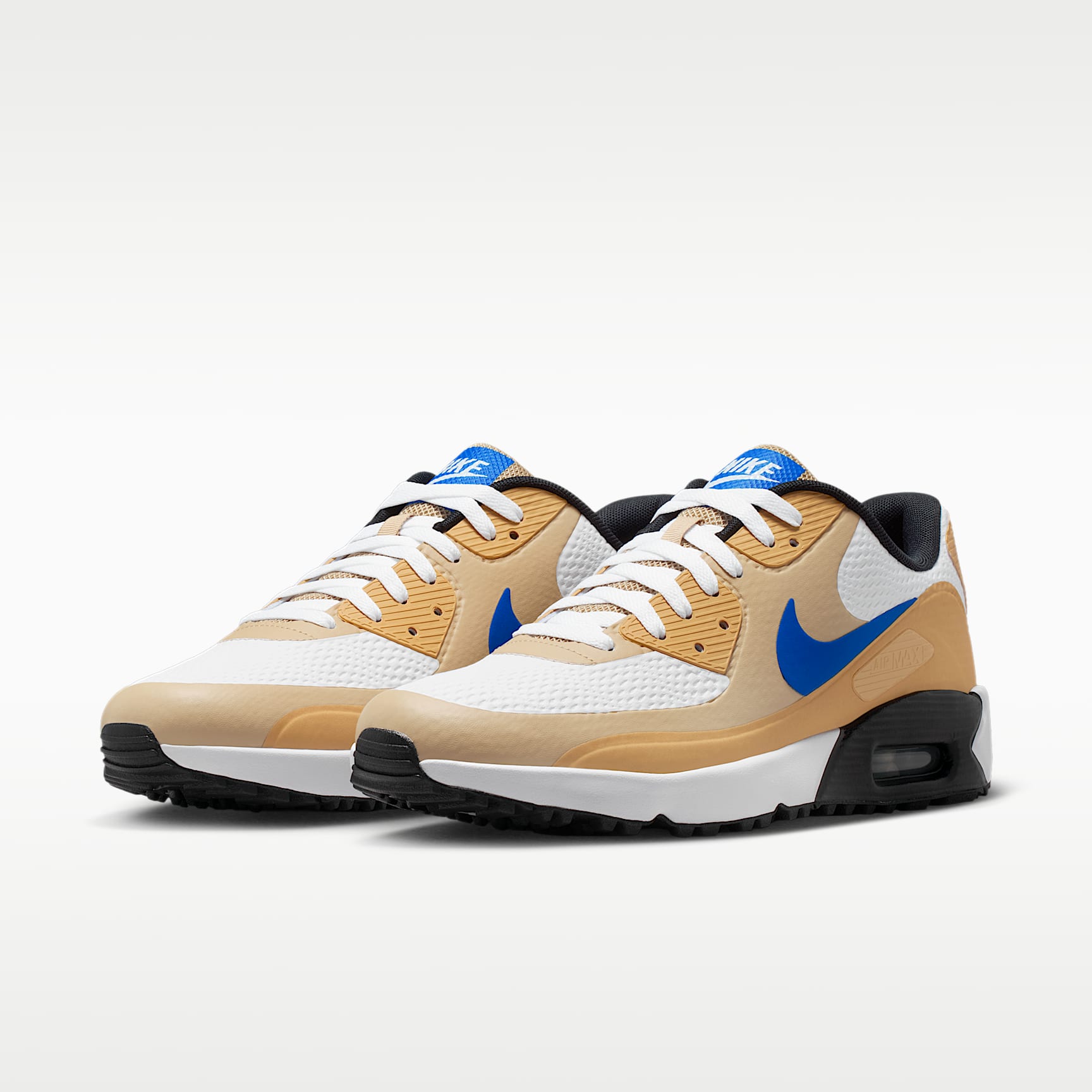 Nike Air Max 90 G Golfschuh – Weiß/Linen/Game Royal