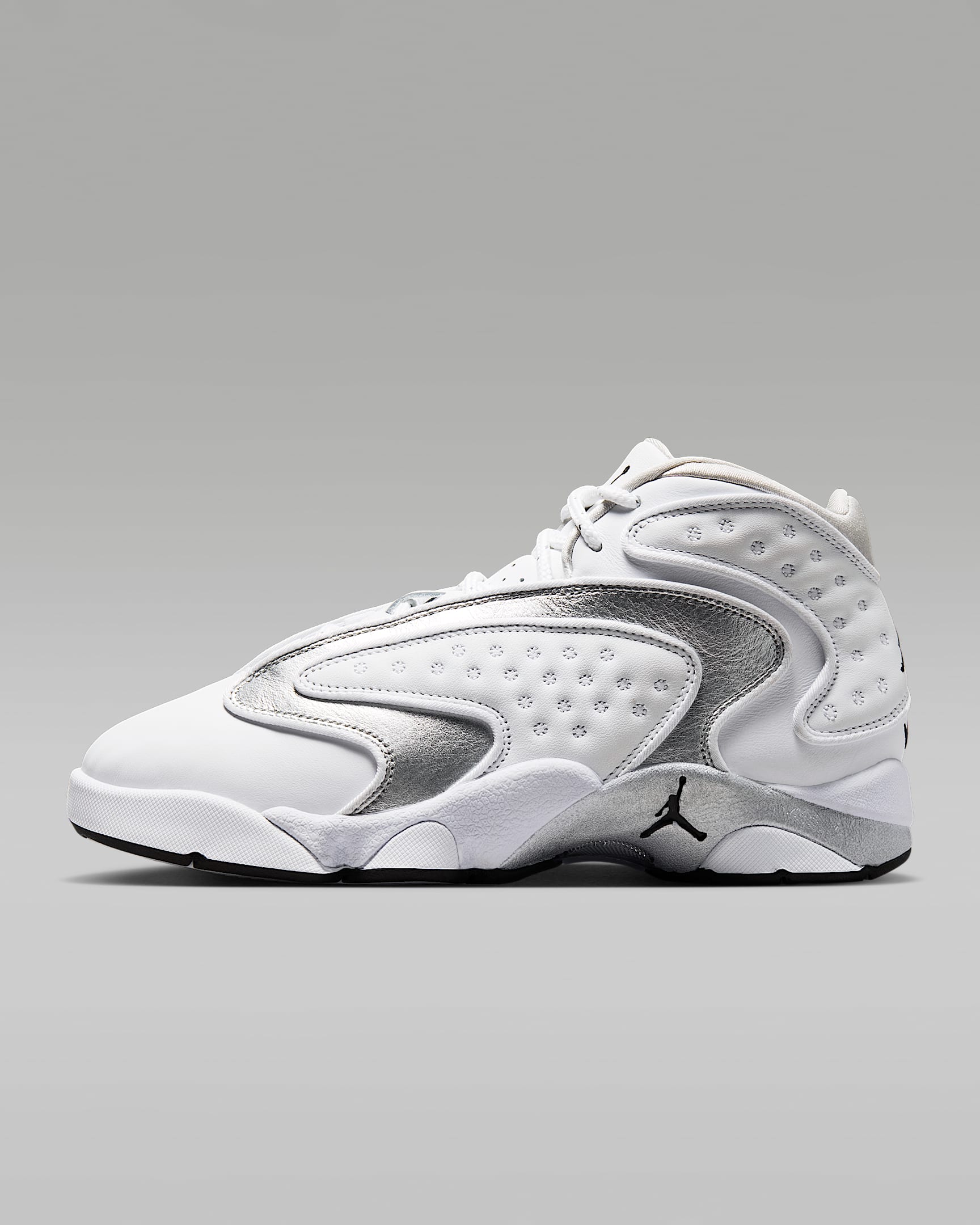 Air Jordan OG Damenschuh – Weiß/Schwarz/Metallic Silver