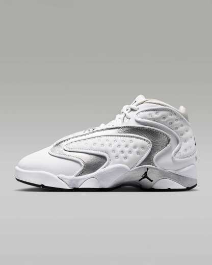 Air Jordan OG Damenschuh – Weiß/Schwarz/Metallic Silver