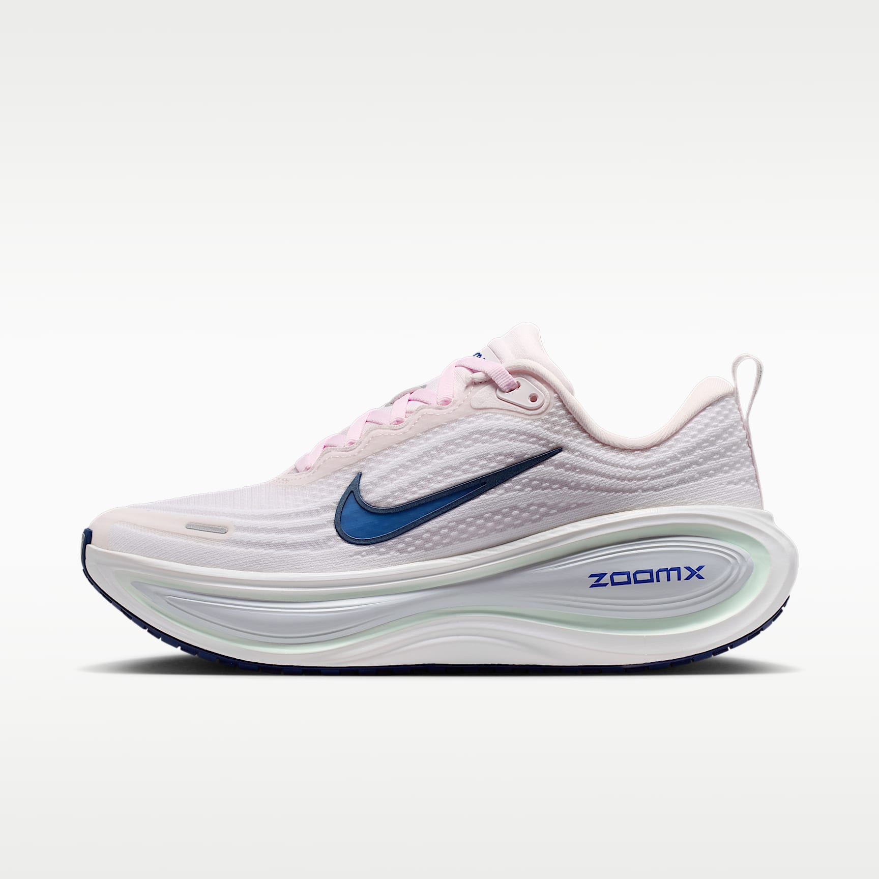 Nike Vomero Plus Straßenlaufschuh (Damen) – Pearl Pink/Weiß/Barely Green/Midnight Navy