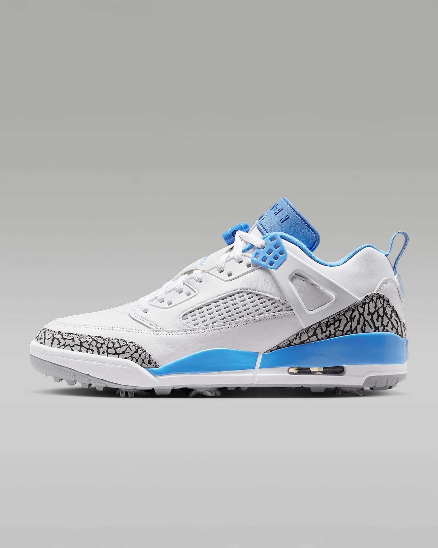 Jordan Spizike G Golfschuh – Weiß/Wolf Grey/University Blue