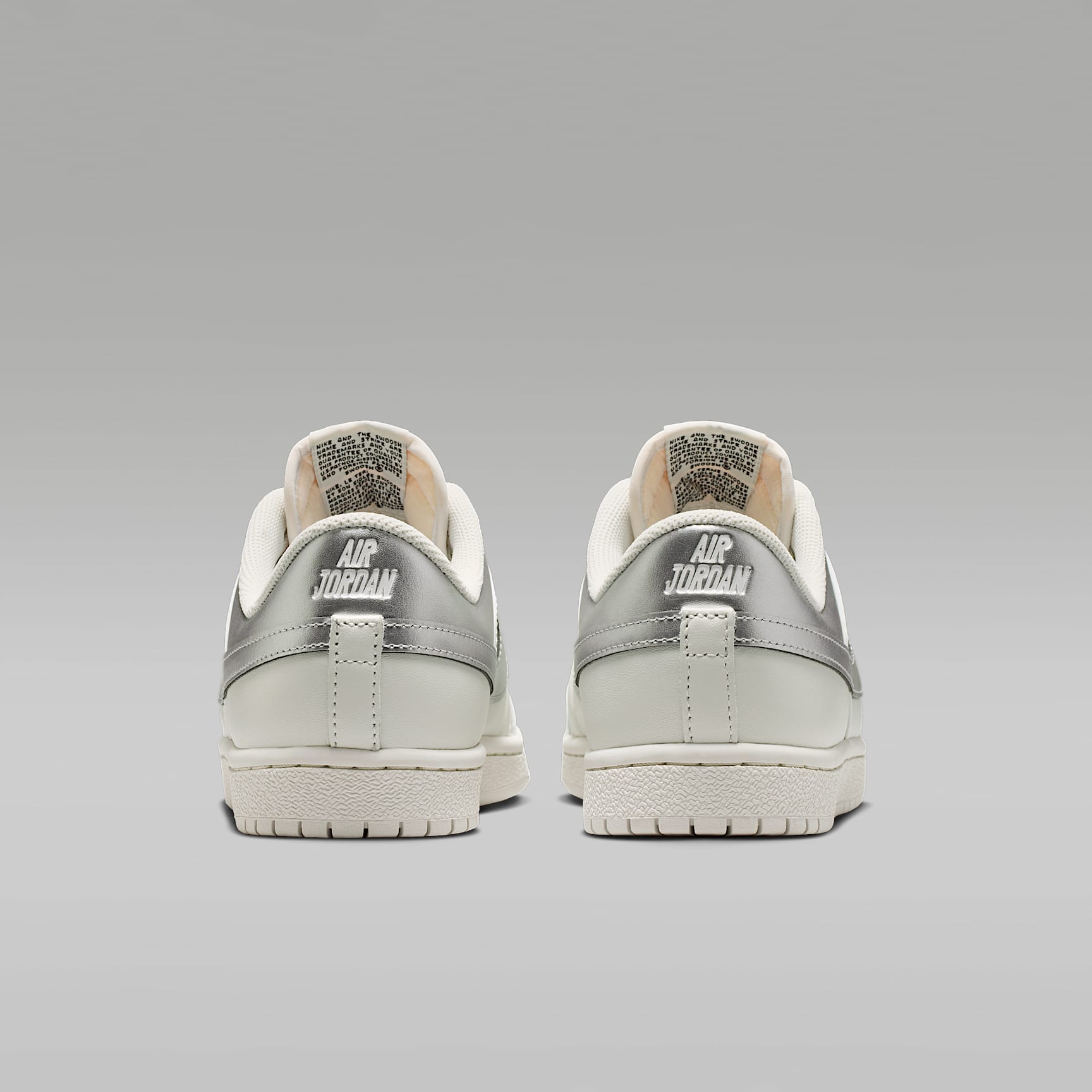 Air Jordan Skyline Low Damenschuh – Swan/Schwarz/Metallic Silver