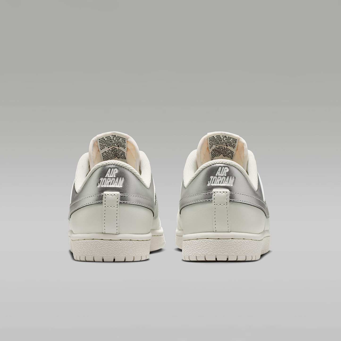 Air Jordan Skyline Low Damenschuh – Swan/Schwarz/Metallic Silver