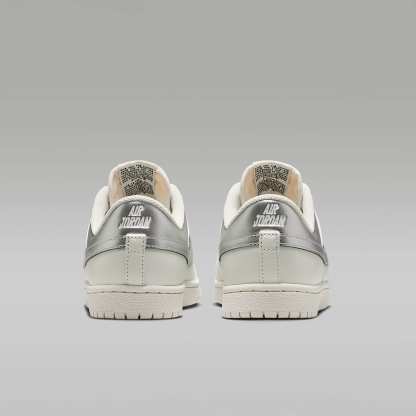 Air Jordan Skyline Low Damenschuh – Swan/Schwarz/Metallic Silver