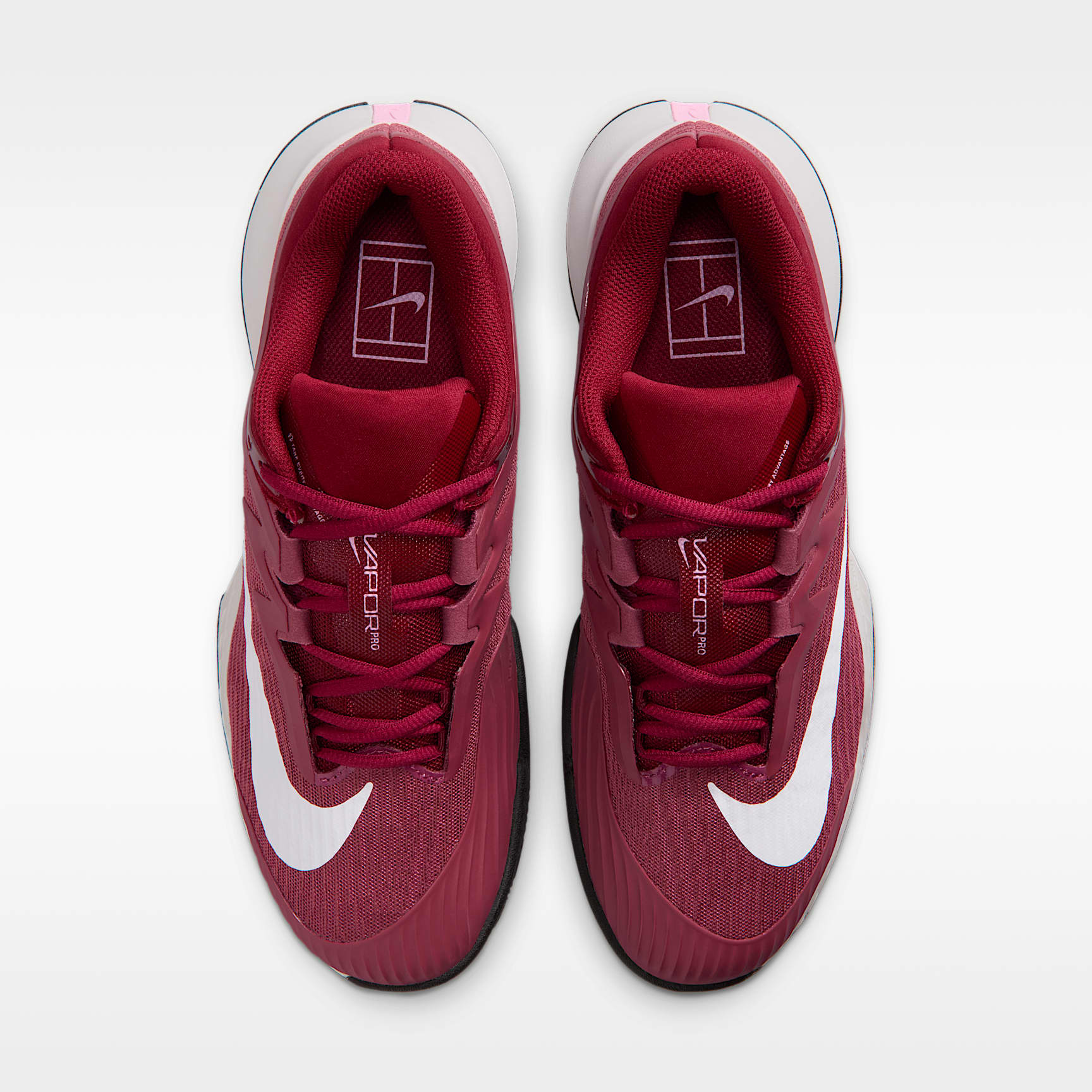 Nike Vapor Pro 3 Clay Court Tennisschuh (Damen) – Pink Smoke/Vast Grey/Schwarz/Weiß